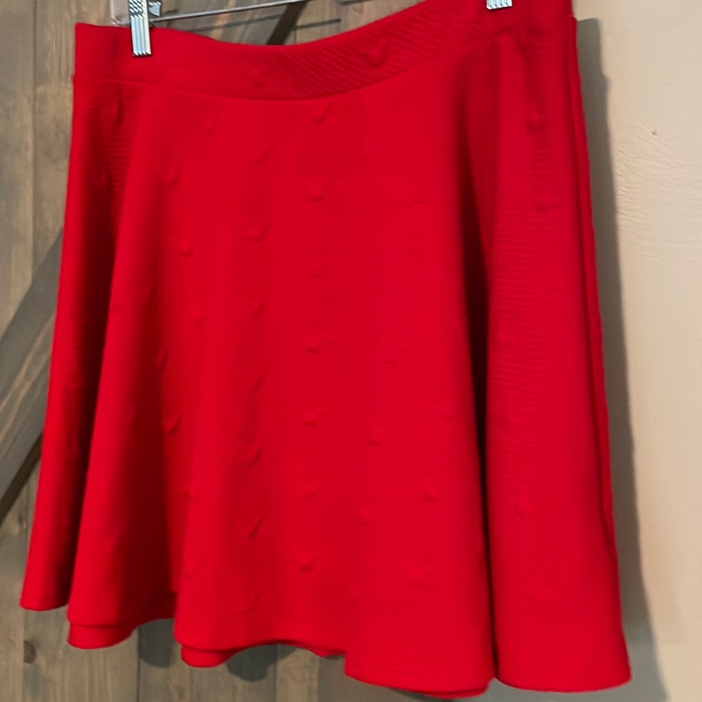 Cute Mickey Mouse red skirt size large EUC